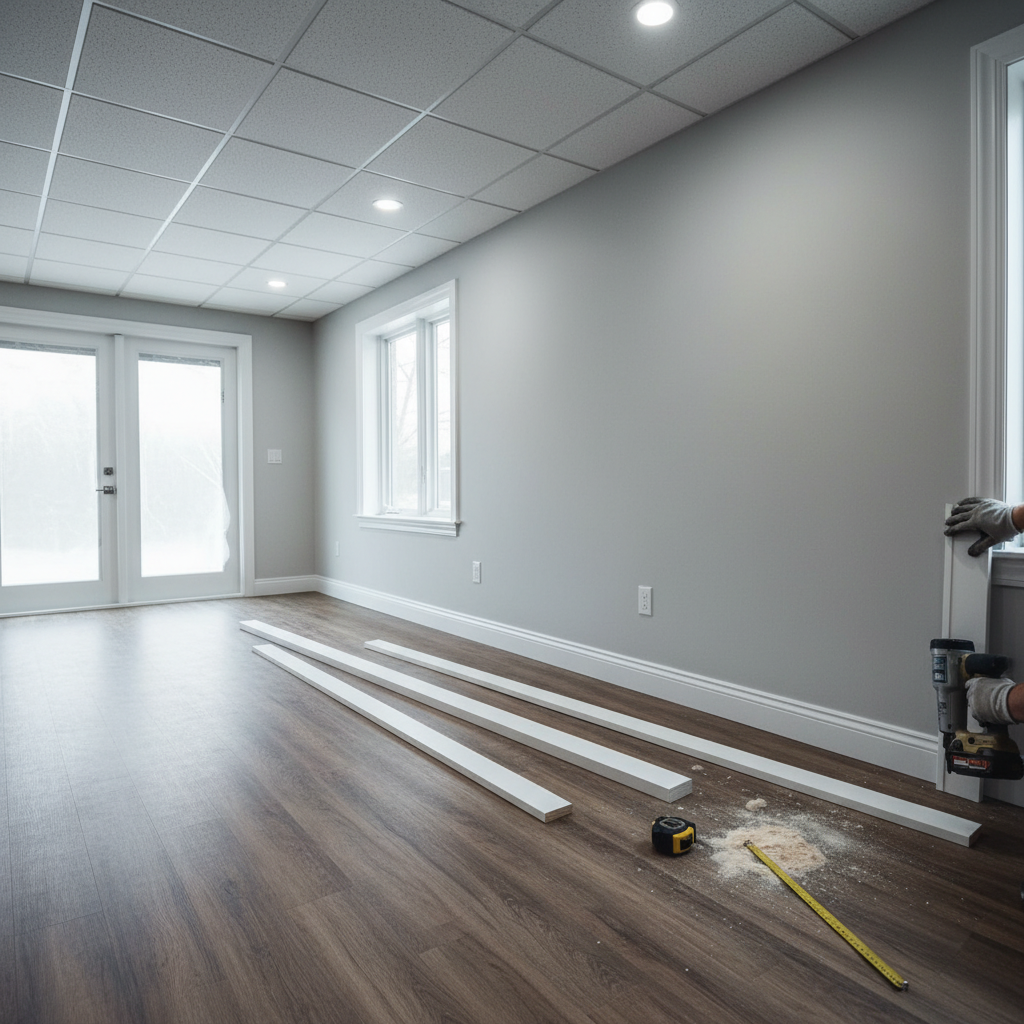 Basement Finishing process step 04