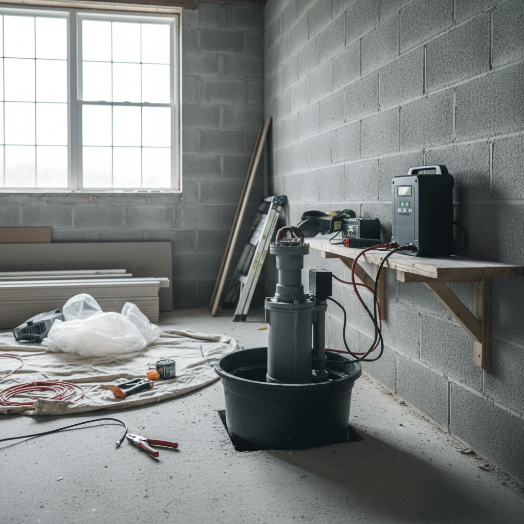Sump Pump Installation process step 03