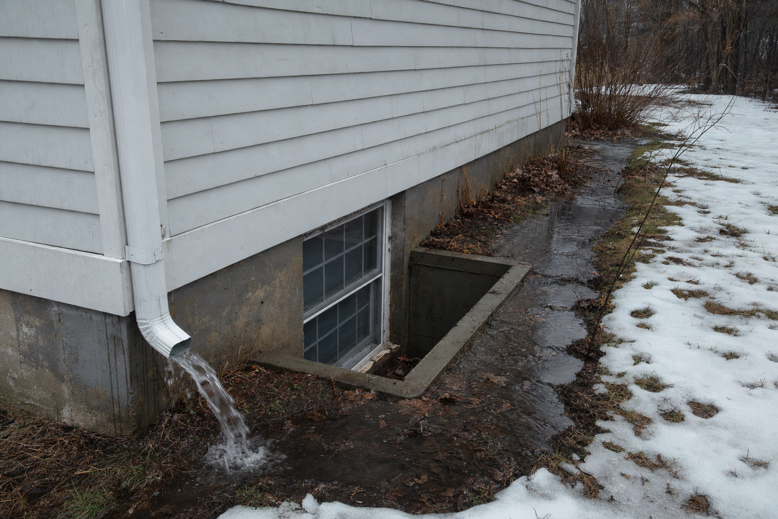 Spring snowmelt and basement flooding · CT homeowner prep guide